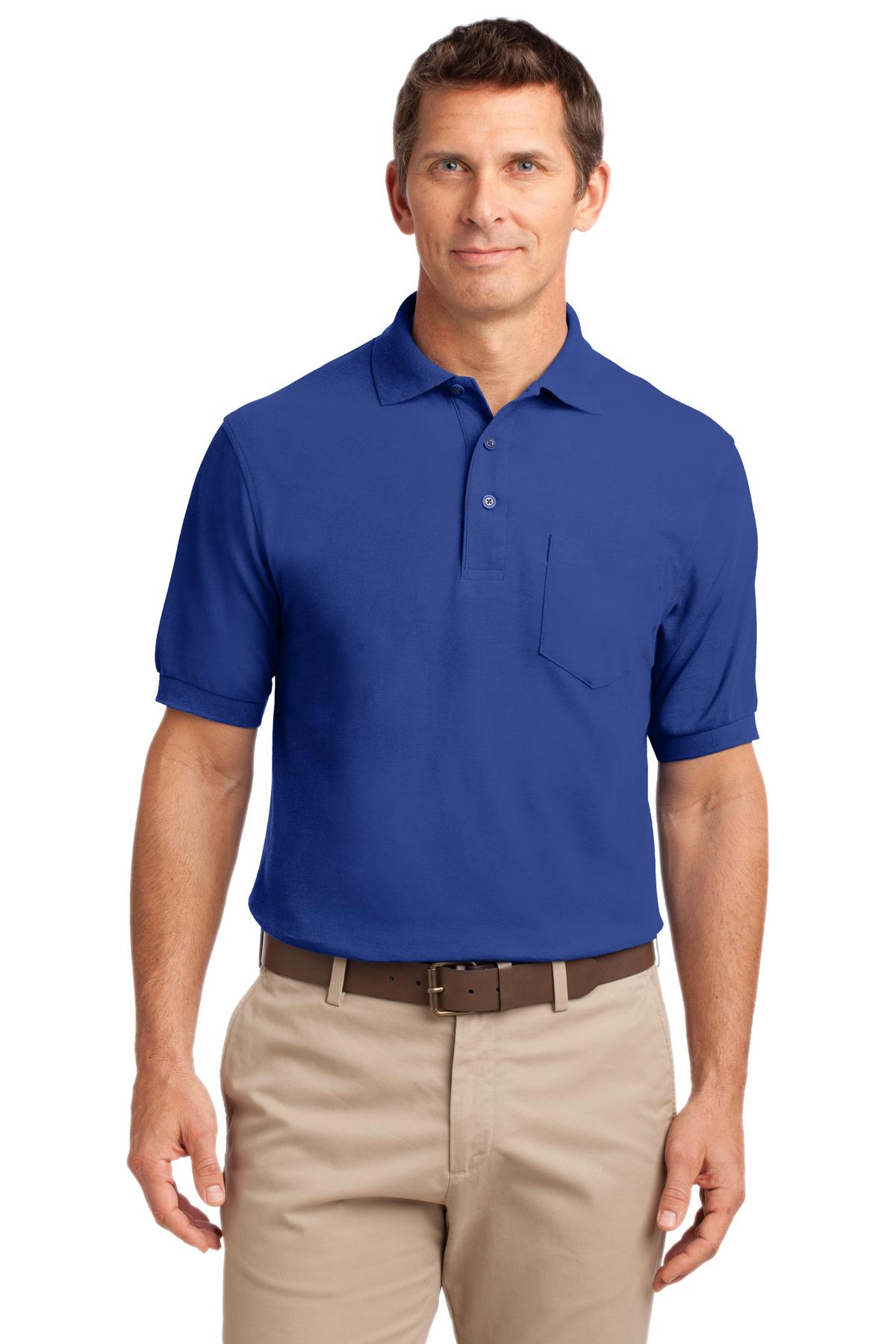 Port Authority ®  Tall Silk Touch™ Polo with Pocket. TLK500P - Angelheart Embroidery and Screen Printing