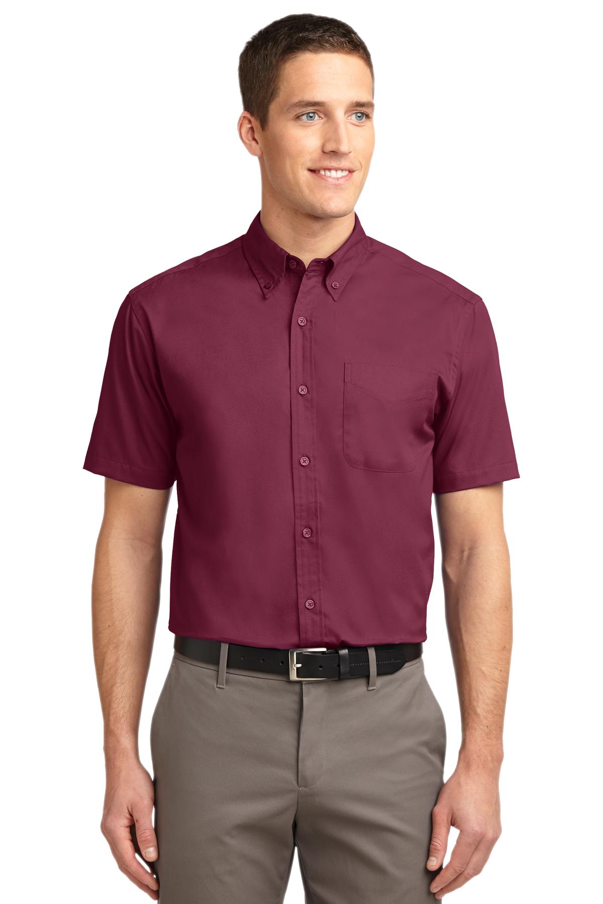 Port Authority ®  Tall Short Sleeve Easy Care Shirt. TLS508 - Angelheart Embroidery and Screen Printing