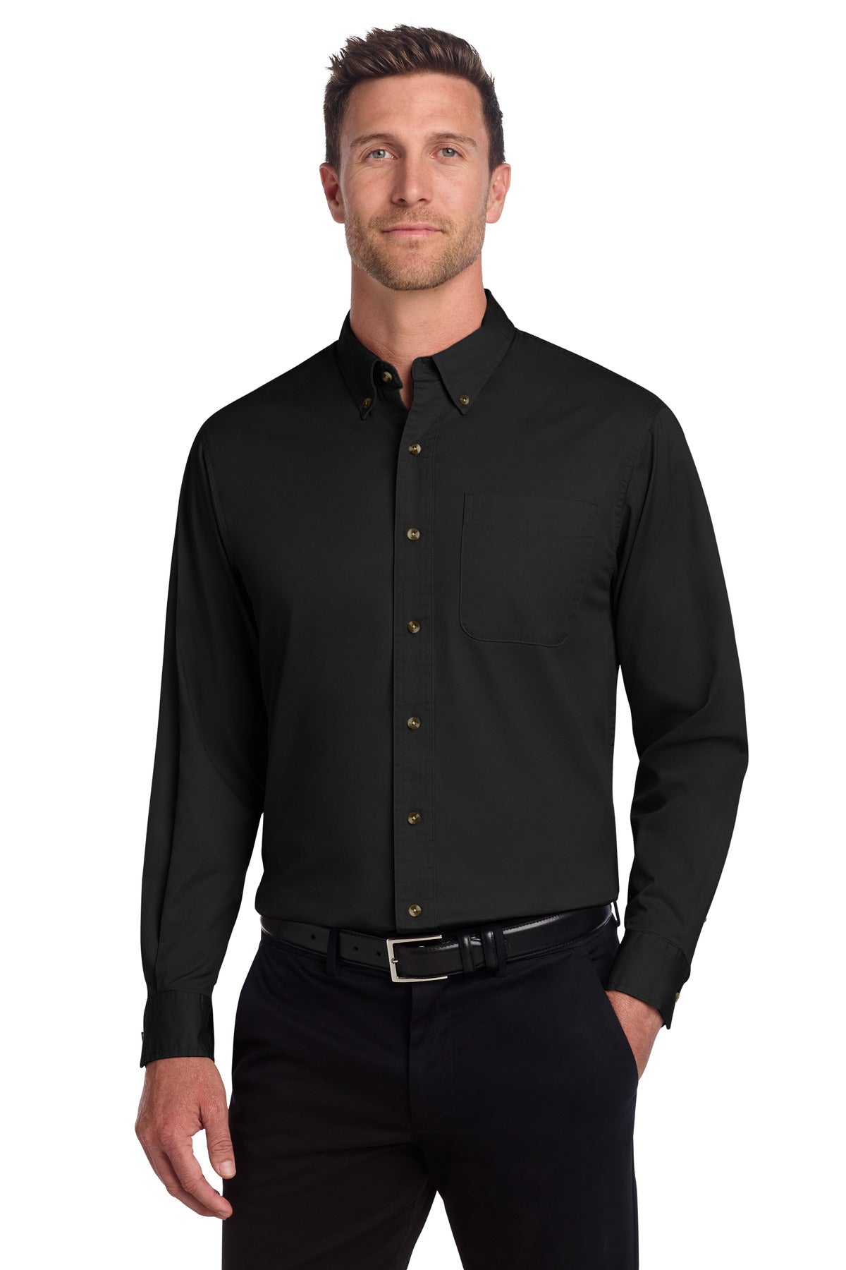 Port Authority ®  Tall Long Sleeve Twill Shirt.  TLS600T - Angelheart Embroidery and Screen Printing