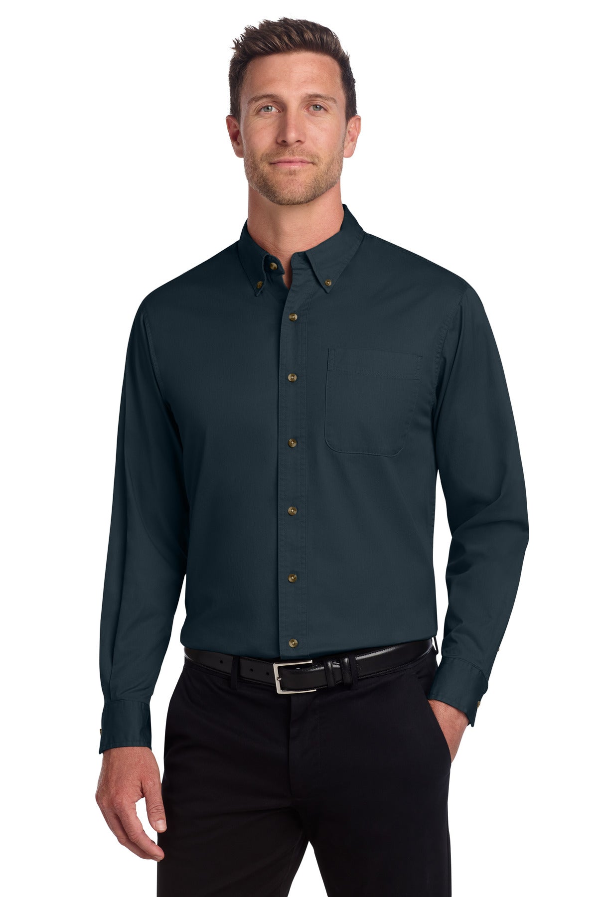 Port Authority ®  Tall Long Sleeve Twill Shirt.  TLS600T - Angelheart Embroidery and Screen Printing
