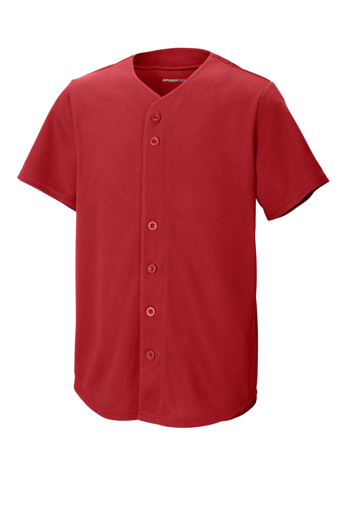 Sport-Tek ®  Youth PosiCharge ®  Tough Mesh Full-Button Jersey YST220