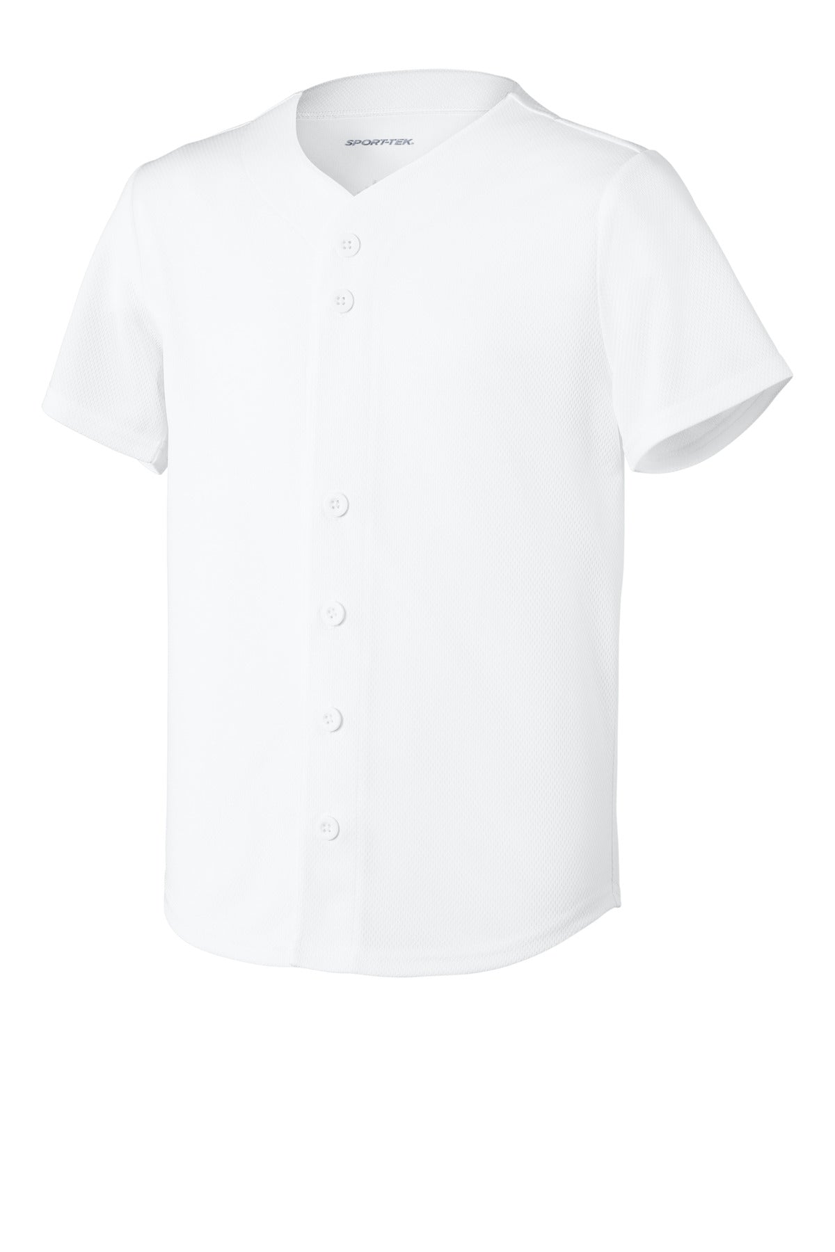 Sport-Tek ®  Youth PosiCharge ®  Tough Mesh Full-Button Jersey YST220