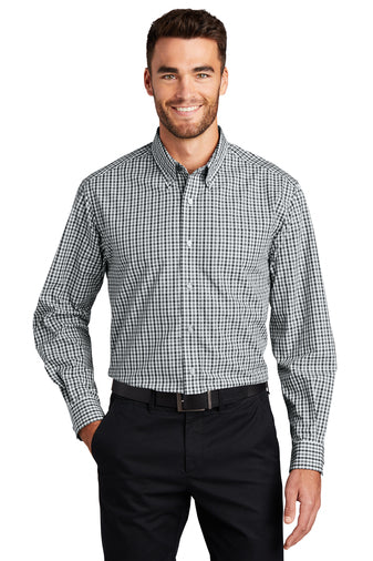 Port Authority® Long Sleeve Gingham Easy Care Shirt S654